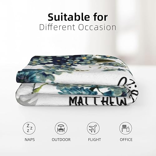 Miniatura 5 de Manta con versículo bíblico con pensamientos y oraciones inspiradoras, manta religiosa de vellón para sofá y hogar, manta de franela suave con las