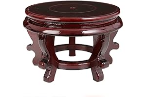 Hand-Crafted Oriental Rosewood Asian Plant Stand