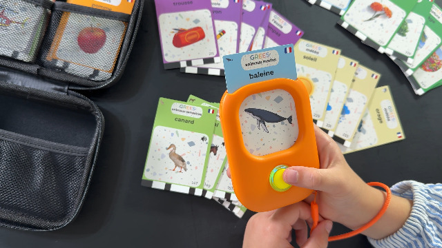 Lecteur De Cartes éducatif Parlant GREES - 258 Cartes Montessori Français, 28 Sons, Sans écran, Pour Enfants 2-6 Ans