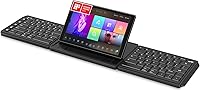 Mobile Pixels Tetra Keyboard: 8" Touchscreen Ergonomic Split Wireless with Modular Layouts, Custom Hotkeys, Bluetooth for Mac/Windows