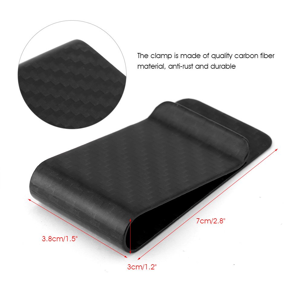 Hilitand Ultraleicht Carbon Fibre Business Geld Bargeld Clip Kreditkarteninhaber Kreditkarten Clamp Wallet