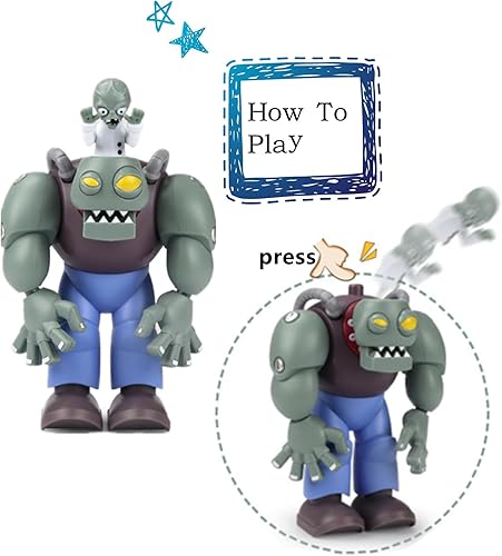 Miniatura 4 de JHESAO Plants and Zombies Toys Figuras de acción Dr. Zombies PVZ Juego de juguetes serie 1 2 Grandes regalos para niños y fanáticos, cumpleaños y