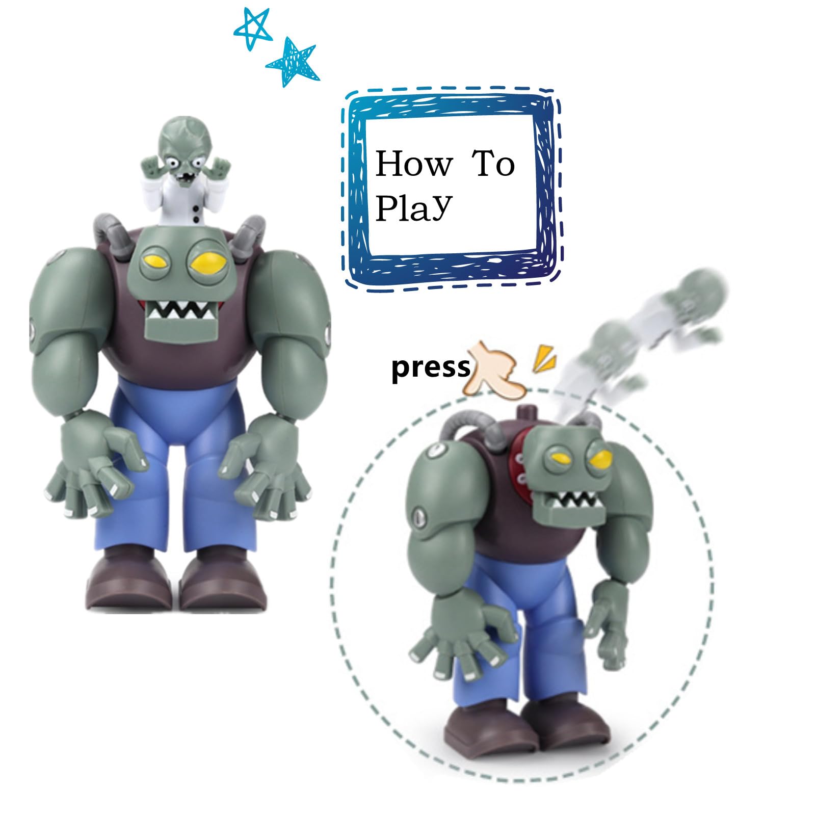 Plants vs. Zombies プランツ vs. ゾンビーズ　フィギュア Amazon.co.jp: QQWAWO プランツVSゾンビのおもちゃ ドクターゾン