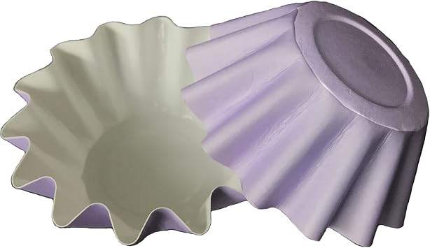 Xeahung 50 Pack Paper Baking Cups - Purple Cupcake Liners for Oven Muffins & Weddings