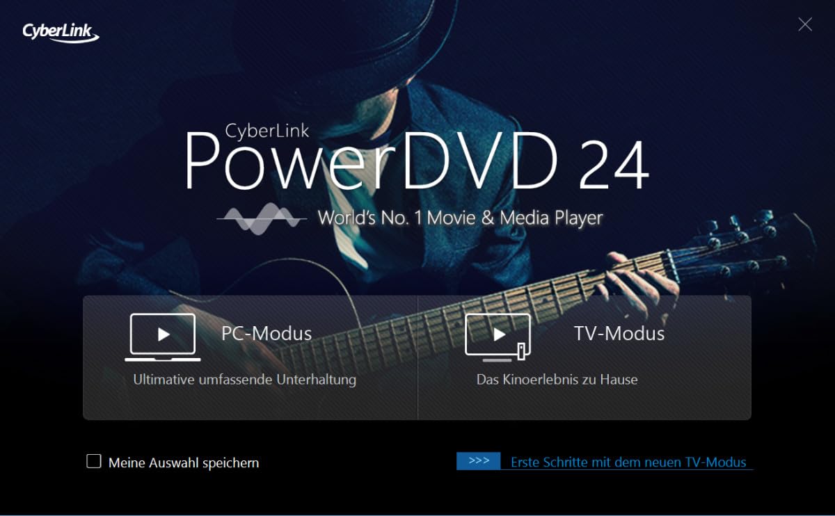 CyberLink PowerDVD 24 Ultra - Preisgekrönter Player für digitale Medien, Blu-ray- und DVD-Disc - Spielt praktisch jedes Dateiformat ab - Dauerlizenz für Windows (ProduktKeyCard) #PKC