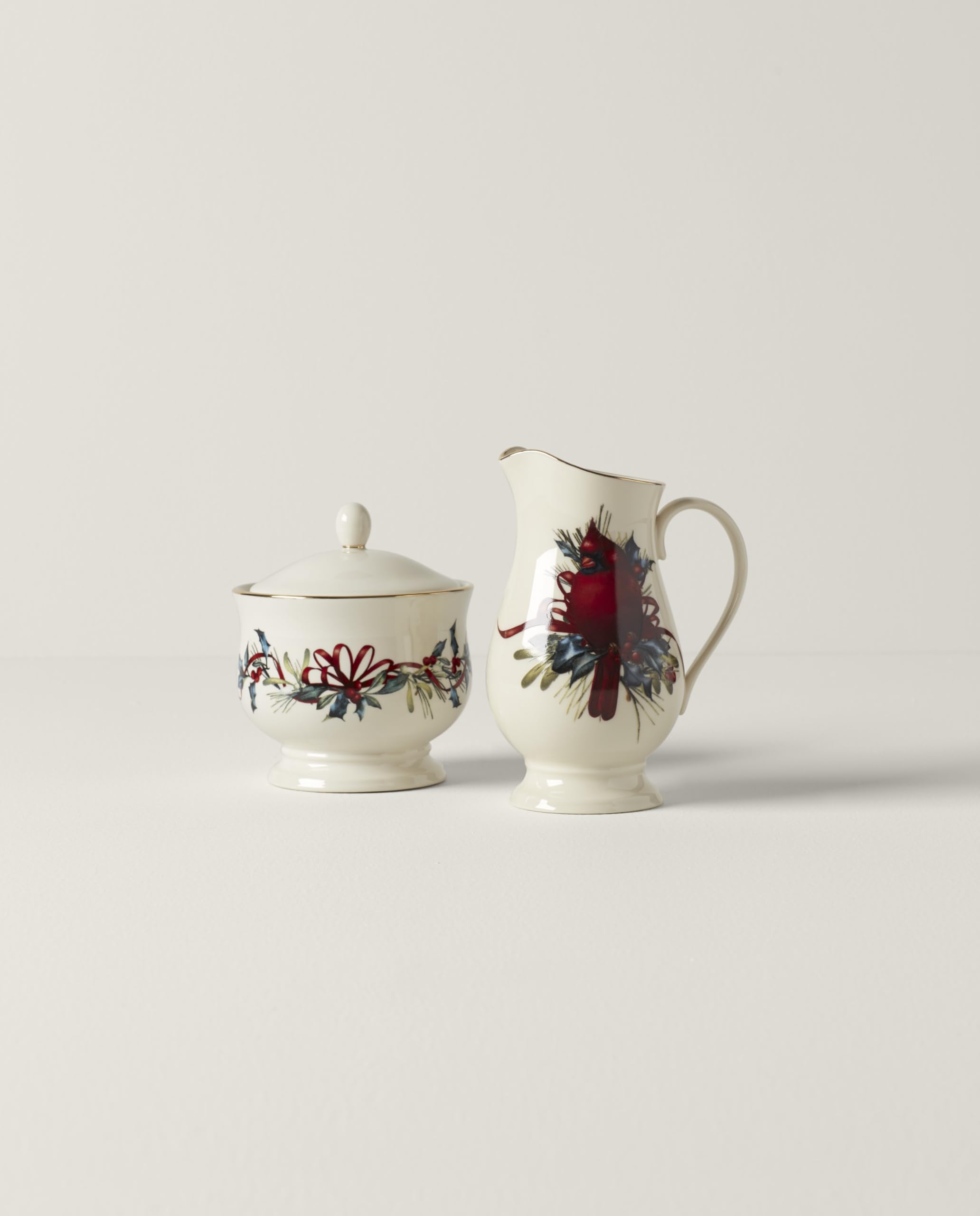 Amazon.com: Lenox 847266 Winter Greetings Sugar & Creamer Set