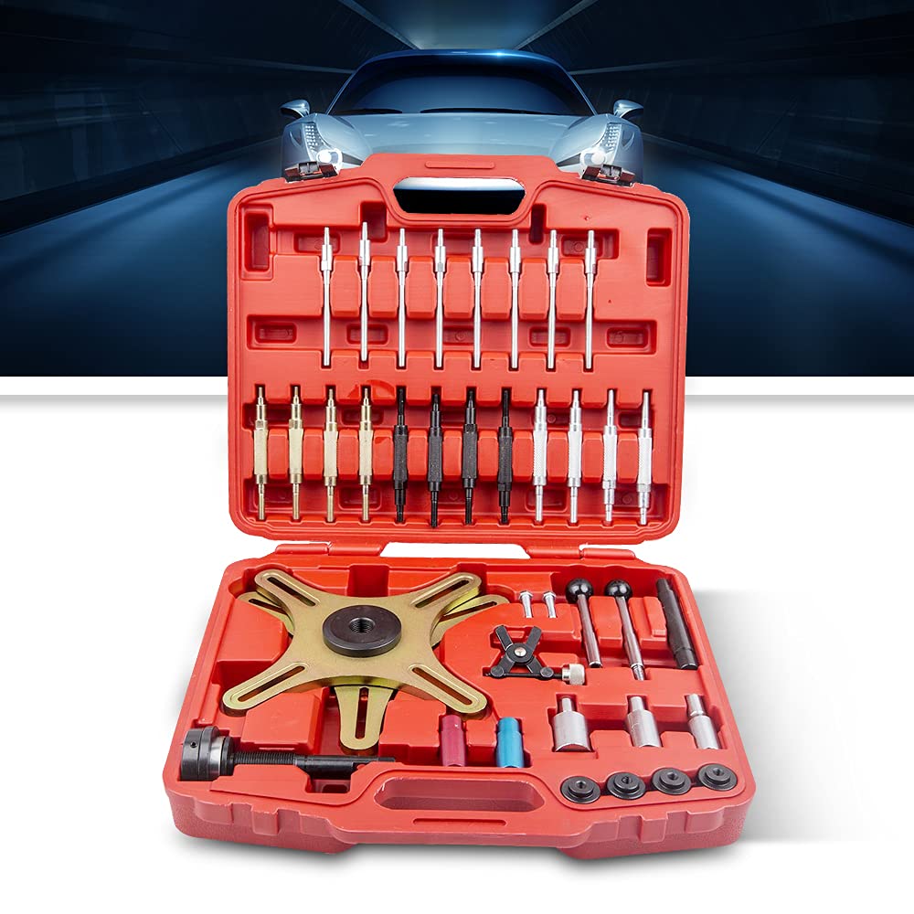 maXpeedingrods Herramienta de Alineación de Embrague, 38 Piezas Universal SAC Autoajustable de Ensamblaje de Embrague, Kit Centrador Compresor Embragues?para Mayoría de Vehículos Comerciales Ligeros