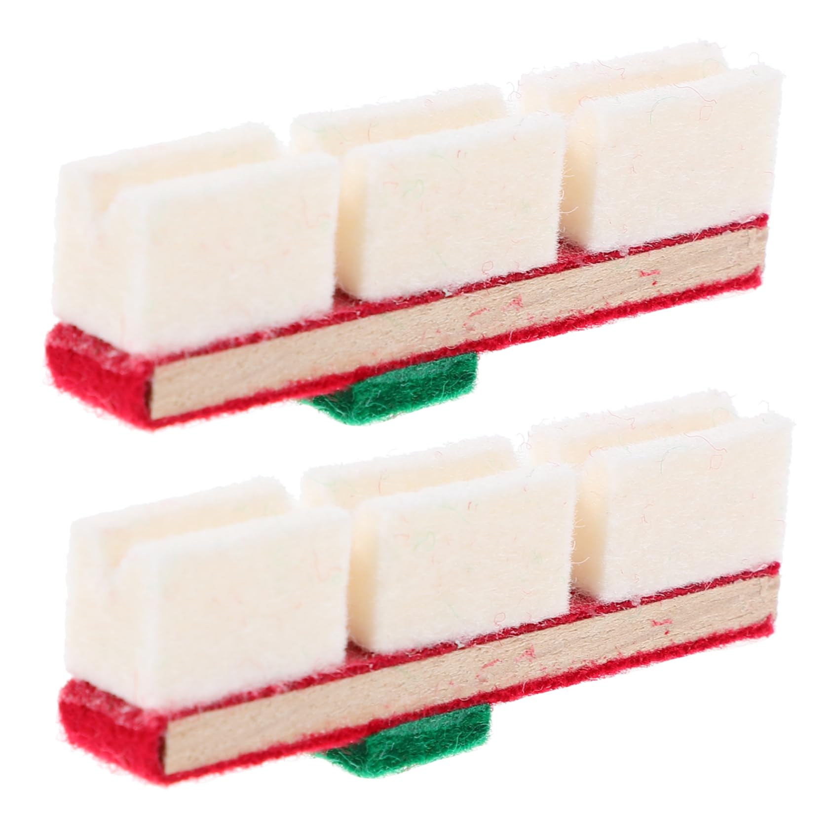 Garneck 2pcs Select Piano Cover Upright Piano Damper Pads Dummies Removable Notes Guide for Vertical Supplies Random Style