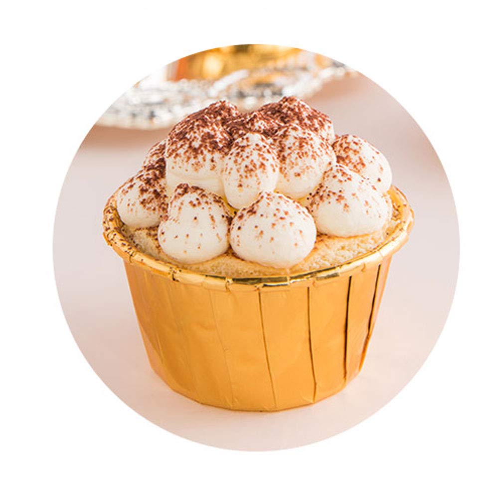 100 Moldes Cuadrados Para Magdalenas, 24 X 1,7 X 1,6 Pulgada | Meses