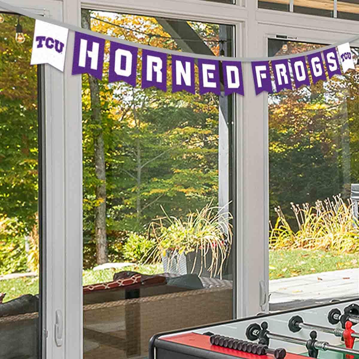Texas Christian Horned Frogs Banner String Pennant Flags - Image 3