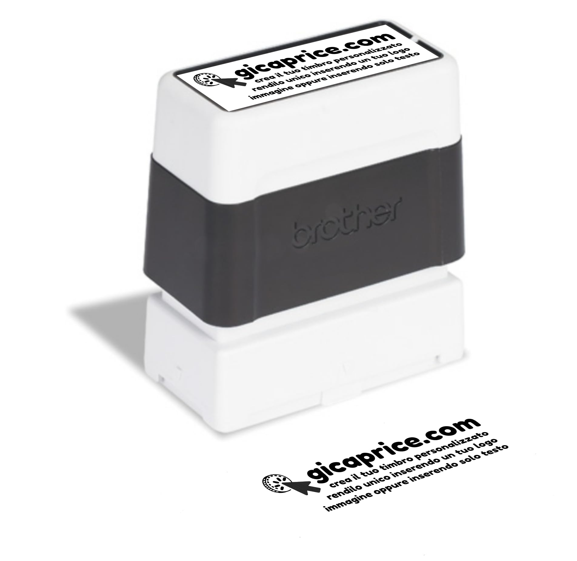 Timbro Personalizzato Preinchiostrato 5 Righe, 27x70 mm - Timbri Personalizzati Ideali per Aziende, Studi Medici, Eventi - Personalizza con Testo e Logo