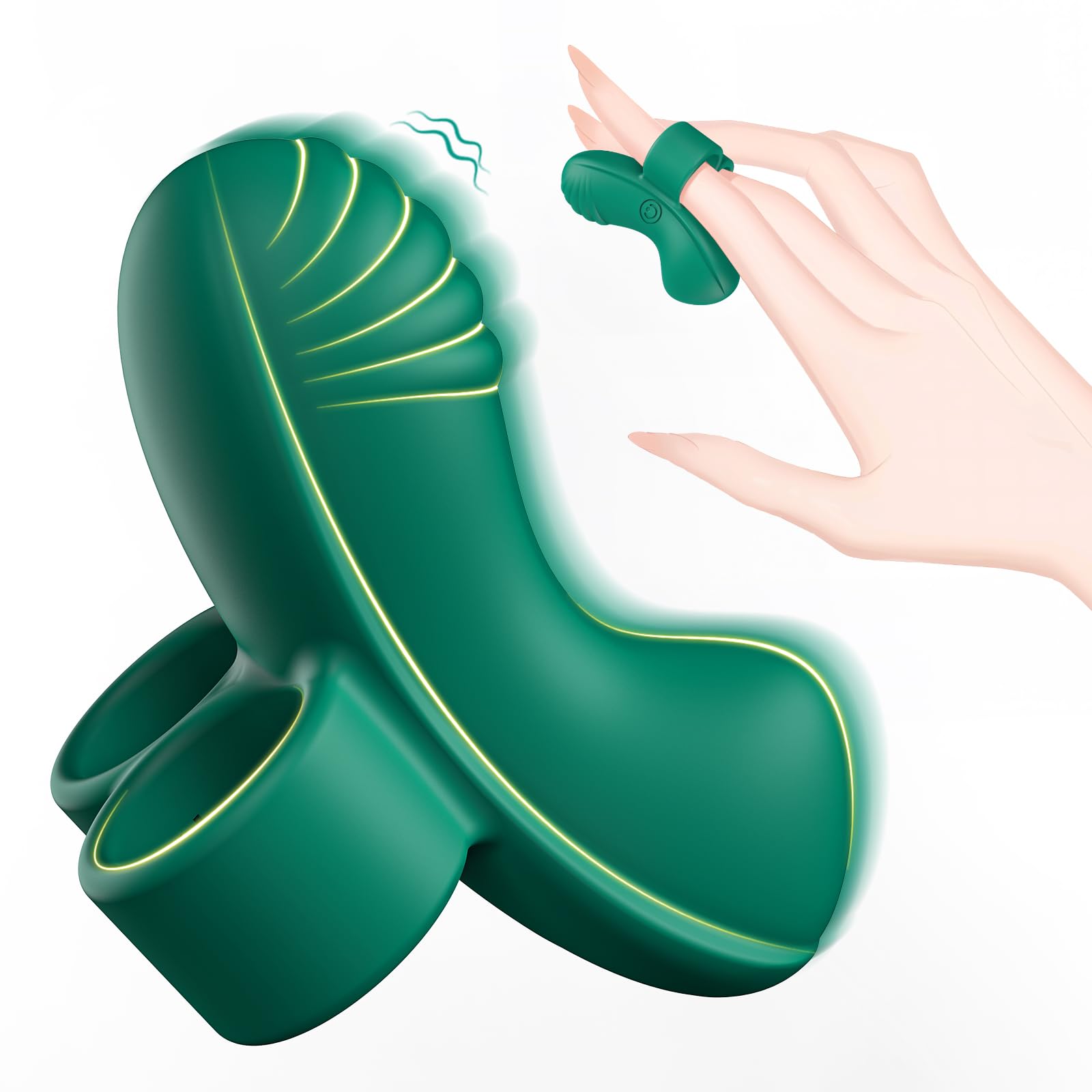 Finger Vibrator Sex Toys Mini Vibrators 10 Vibration Modes Female Sex Toy Couples Bullet Vibrator Nipple Clitoral Stimulator Adult Sex Toys & Games Women Pleaseure: Green