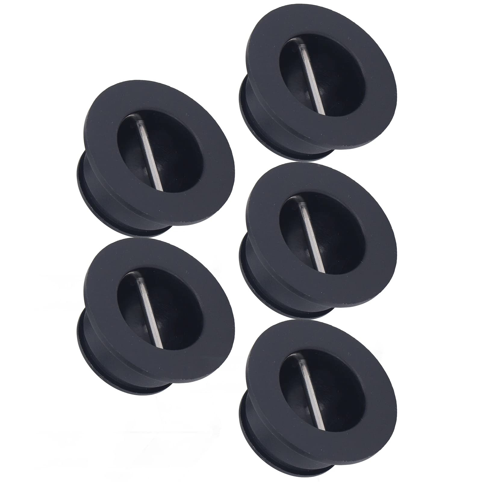Yuecoom 5pcs Industrial Surf Leash Plug, 30x12.5mm/1.18x0.5inch Surfboard Longboard Leash Plug Boat Plug Plastic Round Board Cup Plug