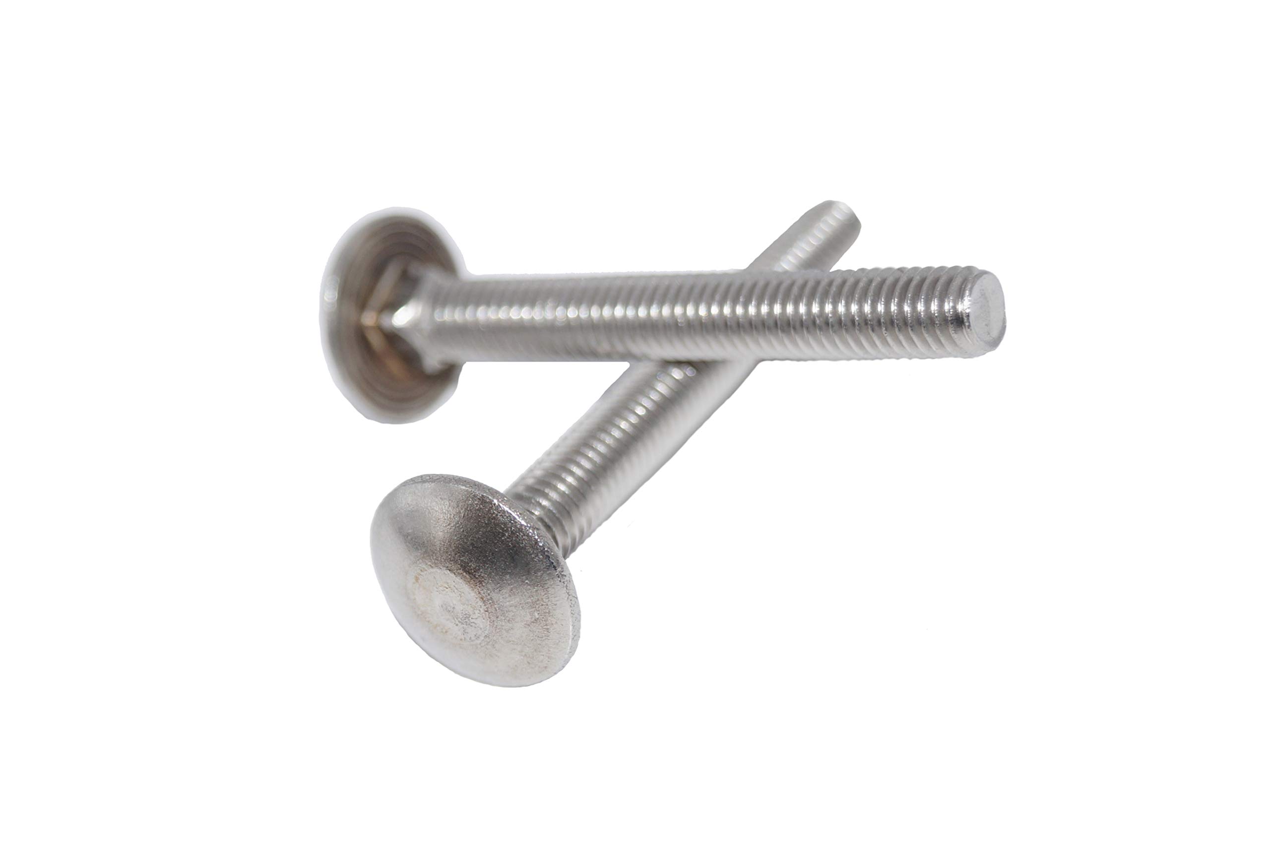 Lot de 50 vis à tête bombée M5 x 20 avec collet carré DIN 603 A2 en acier inoxydable