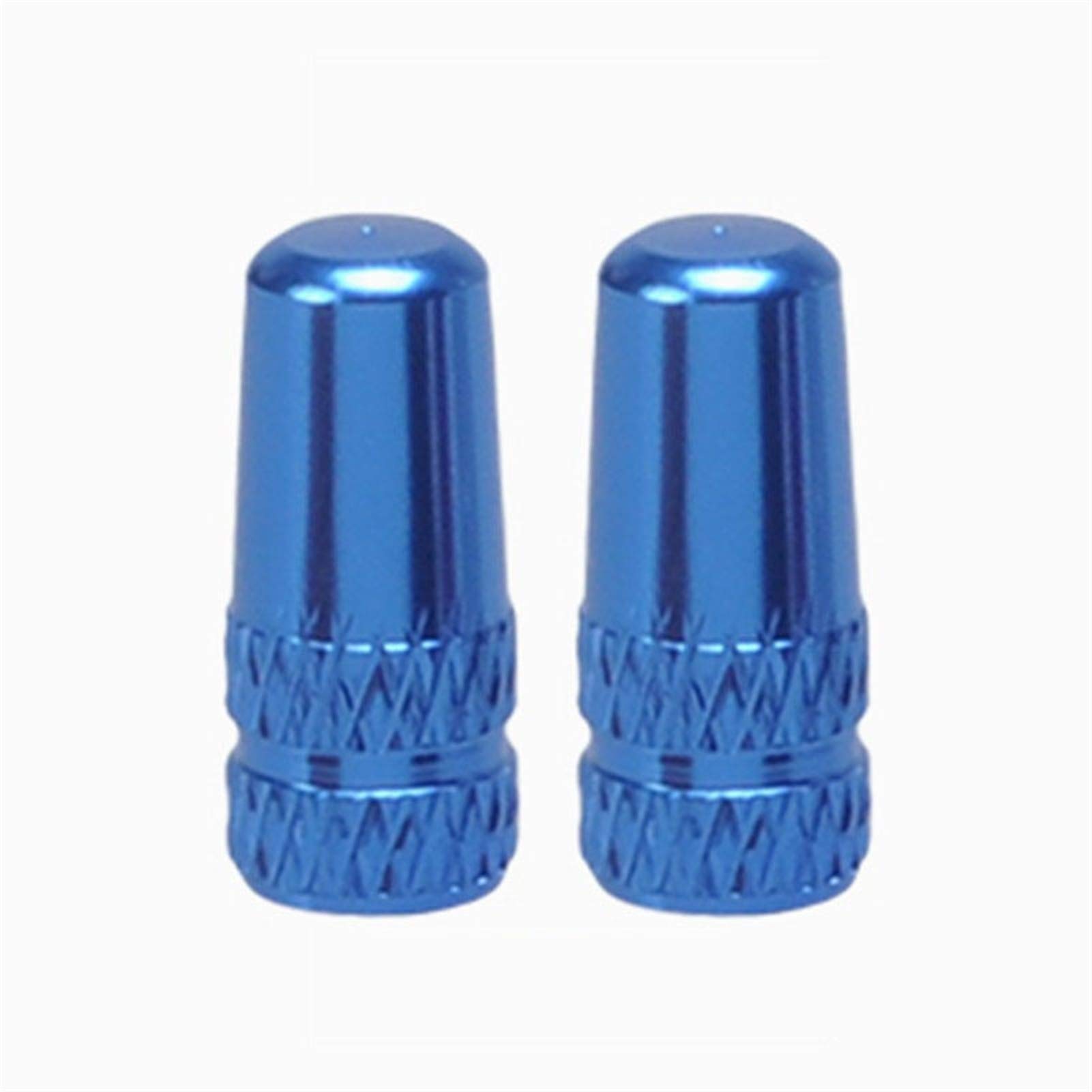 UYSELA Ventilverschraubung, 2 Stück Fahrrad-Ventilkappe, Aluminium, Fahrrad-Pr-es-ta-Ventilkappe, Hochdruckspikes, Reifenventil, Staubschutz, M-T-B, Fahrrad, Fahrrad (Farbe: 2 Stück Typ B Blau)