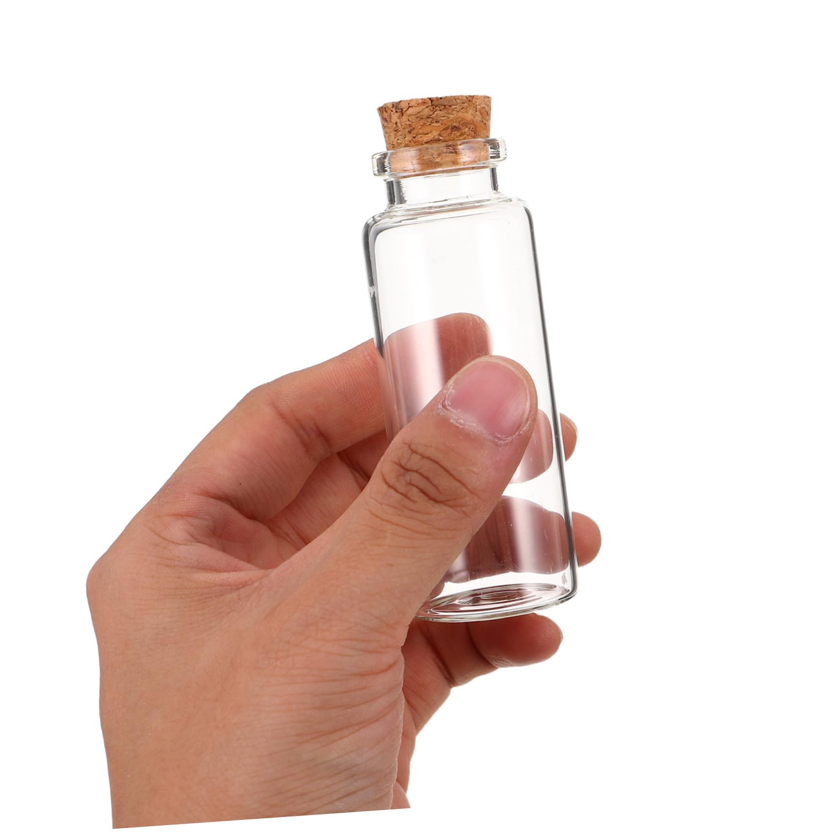 IMIKEYA 50stücke Winzige Glasflaschen Mit Korken Transparente Dekorative Zierflaschen Leere Kleine Fläschchen Für Nachrichten Zaubertränke Und Bastelarbeiten
