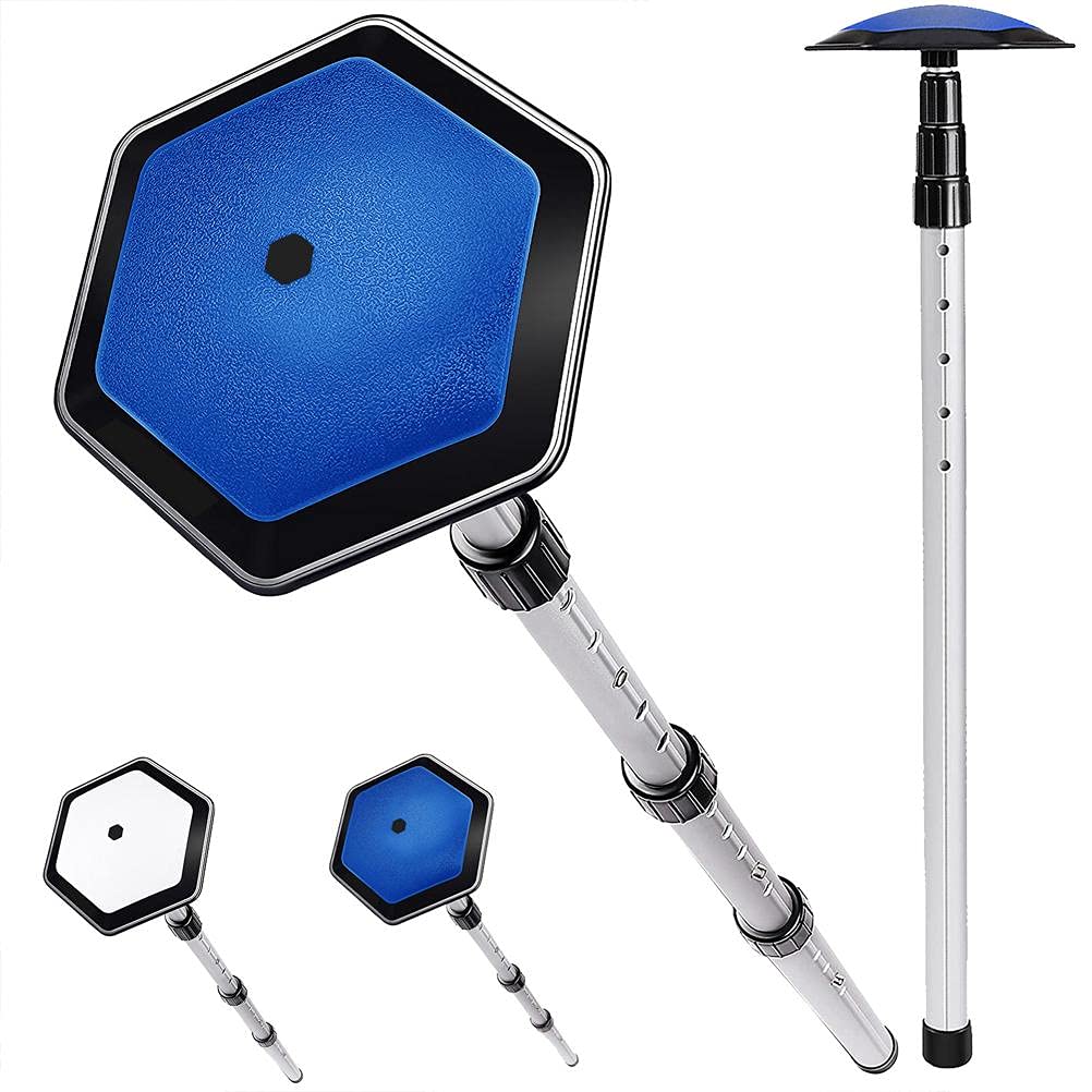 RiToEasysports Varilla de Soporte de Golf, Poste de Soporte de Bolsa de Palo de Viaje de Golf de Aleación de Aluminio de Alta Resistencia Portátil Telescópico