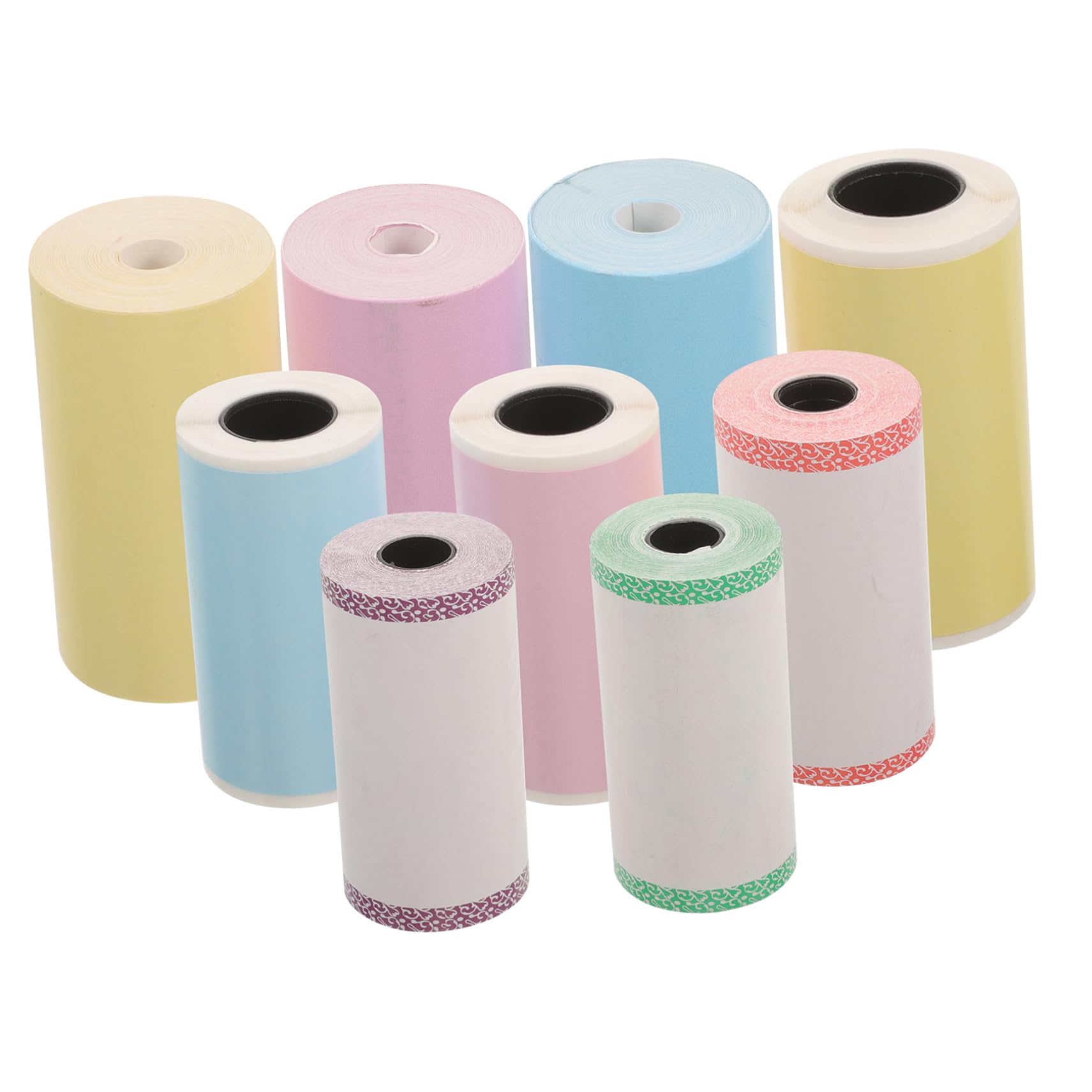 HOMSFOU 5 Set Etichette Termiche Autoadesive Per Stampante Mini Resistente All E Facile Applicare Etichette Matte Per Organizzazione E Chiara 9 * 5