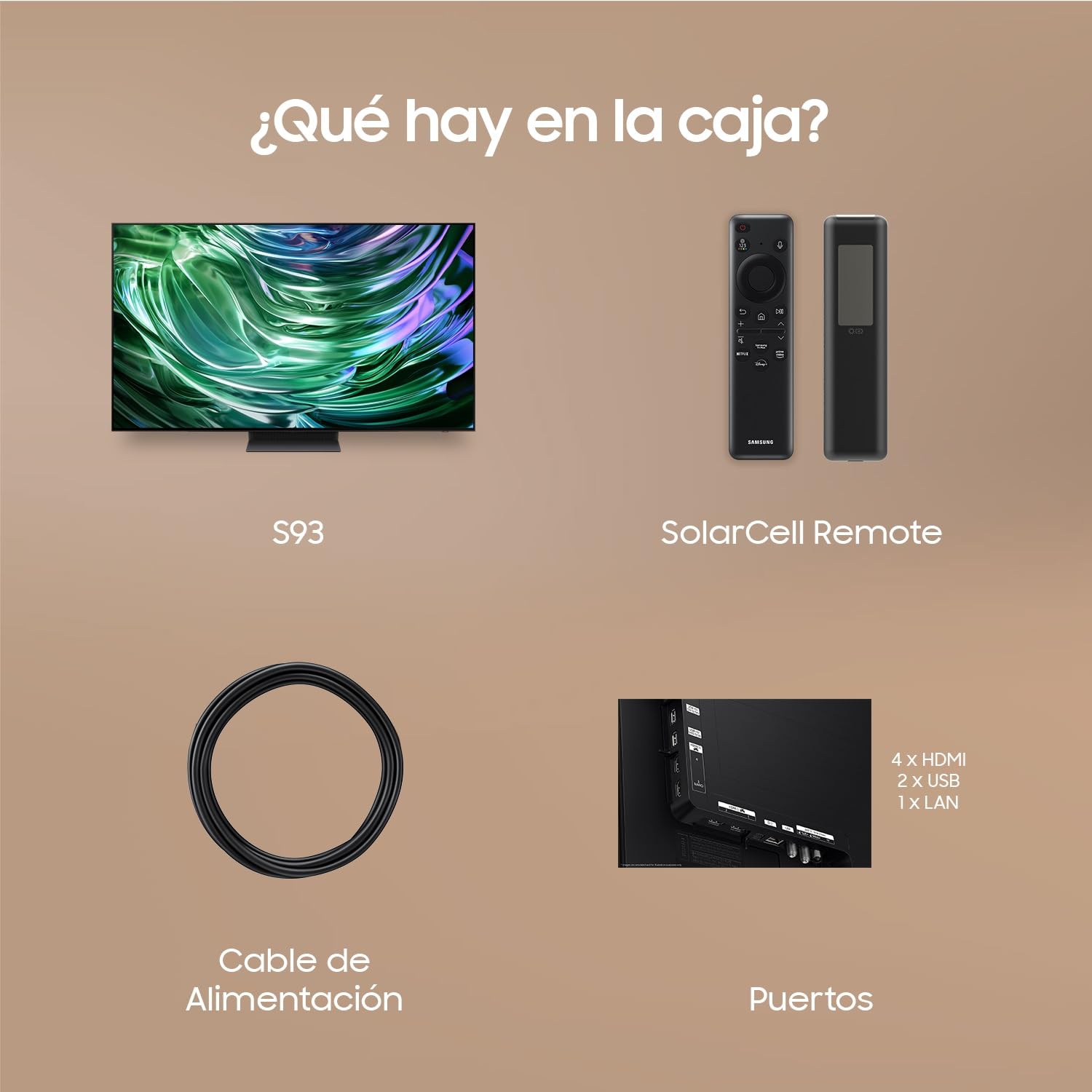 Samsung TV OLED 4K 2024 55S93D Smart TV de 55" con Más Brillo y Contraste, un Sonido de Cine con Q-Symphony, el Mejor Smart TV y GANA Todas Las partidas con Motion Xcelerator 144 Hz
