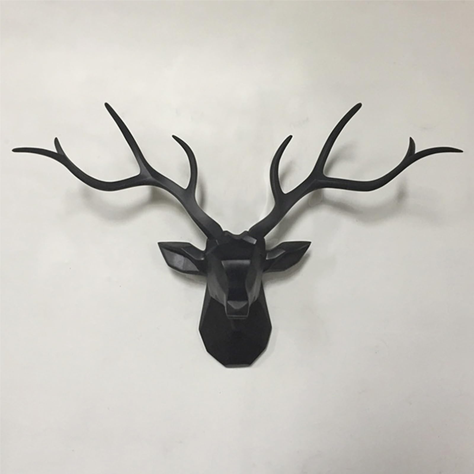 Decorazione geometrica della parete della testa del cervo della resina, ornamento dell'arte dell'arca di scena rustica 3D, accento domestico moderno realizzato a mano per l'ufficio del soggiorno, scul