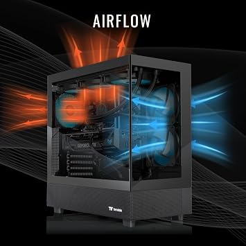 Thermaltake LCGS View 9870T-270 Gaming Desktop (AMD RyzenTM 7 9800X3D, ToughRam 32GB DDR5 6400MT/s RGB Memory, NVIDIA GeForce RTXTM 5070 Ti, 2TB NVMe M.2, WiFi, Windows 11) V27B-B850-57T-LCS
