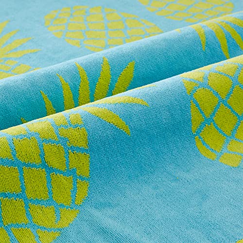 Large Beach Towel Set Of 2 - Lightweight Beach Towels For Adults And Kids And Pool Towels With 100% Cotton - Polka Dot And Pineapple Quick Dry Beach Towel Pack And Cute Beach Towel For Women And Men #TOP3