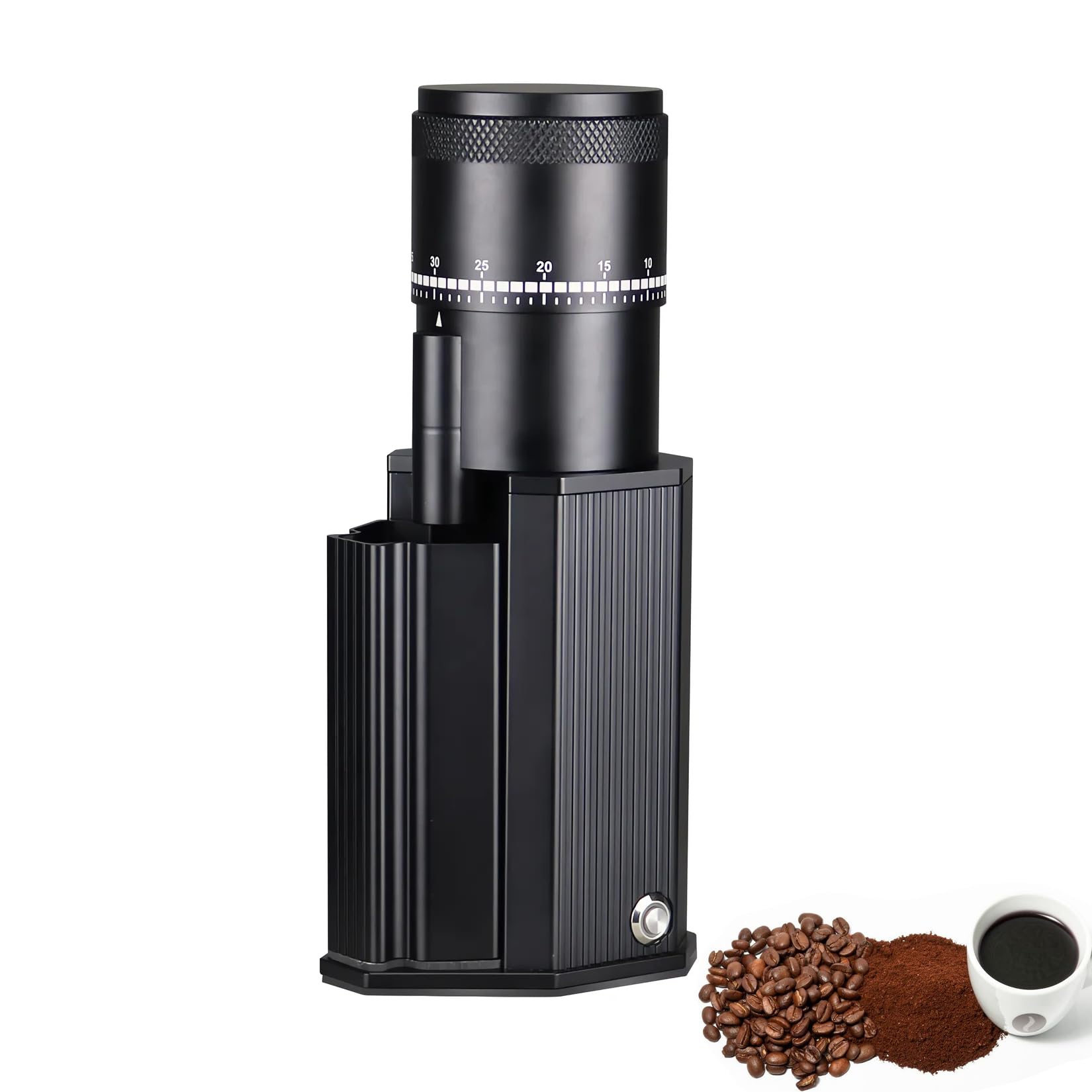 Macinacaffè Elettrico, Macinacaffè Professionale Per Espresso, Macinaspezie Compatto E Silenzioso, Macinacaffè Automatico Monodose, Macinacaffè in Acciaio Inossidabile