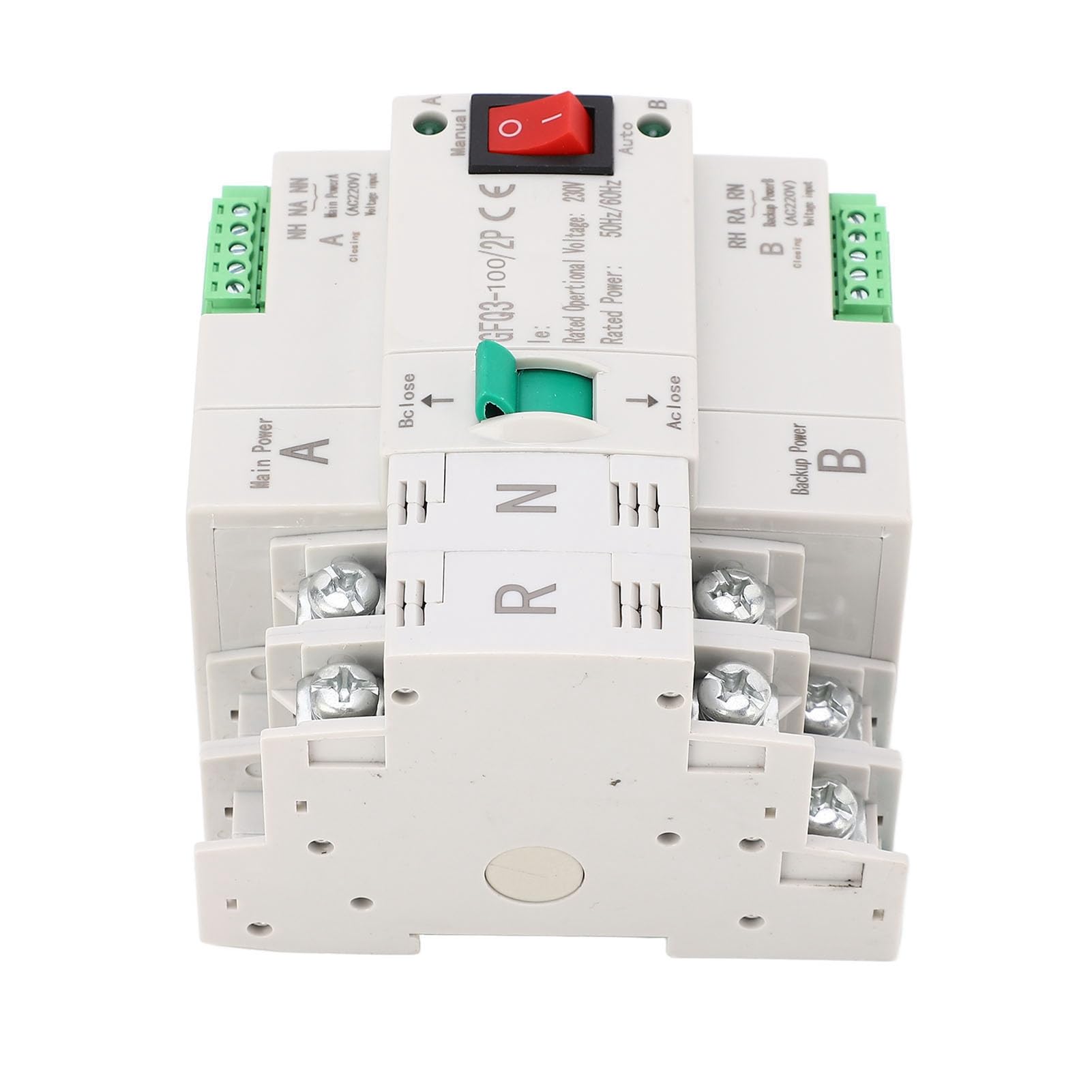 Sélecteur électrique, Inverseur de Source Automatique Double Puissance 2 Modes de Fonctionnement 2P pour Usine (100A)