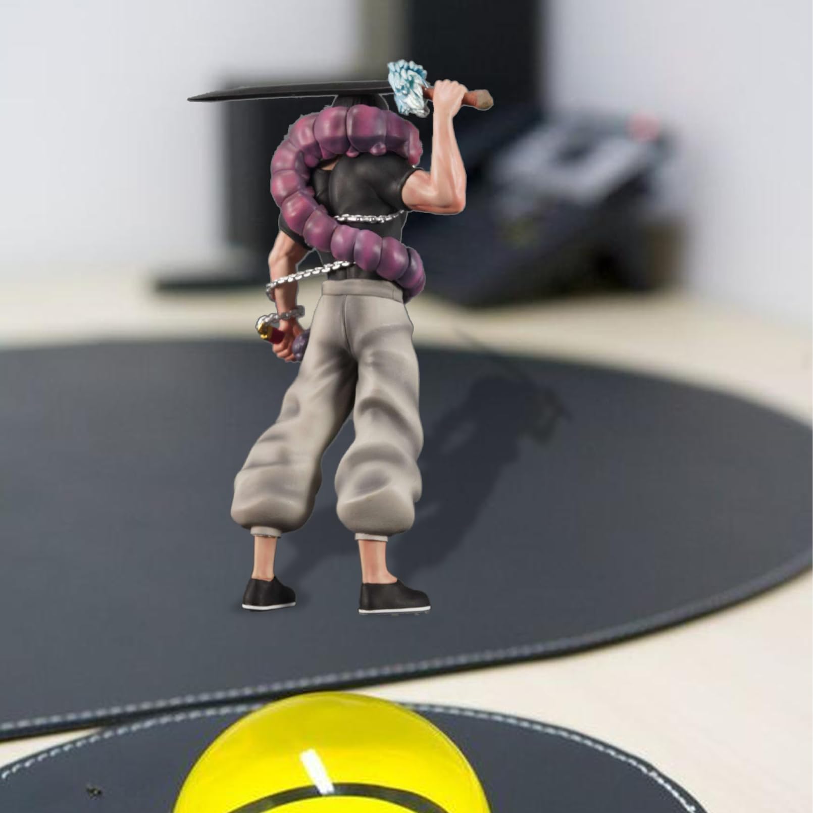 Jiumaocleu Fushiguro Toji Figurine Statue JJK Modèle 22 cm Pose-debout Anime Figurine d'action Fushiguro Toji Statue faite à la main Objets de collection Décoration de bureau Cadeaux