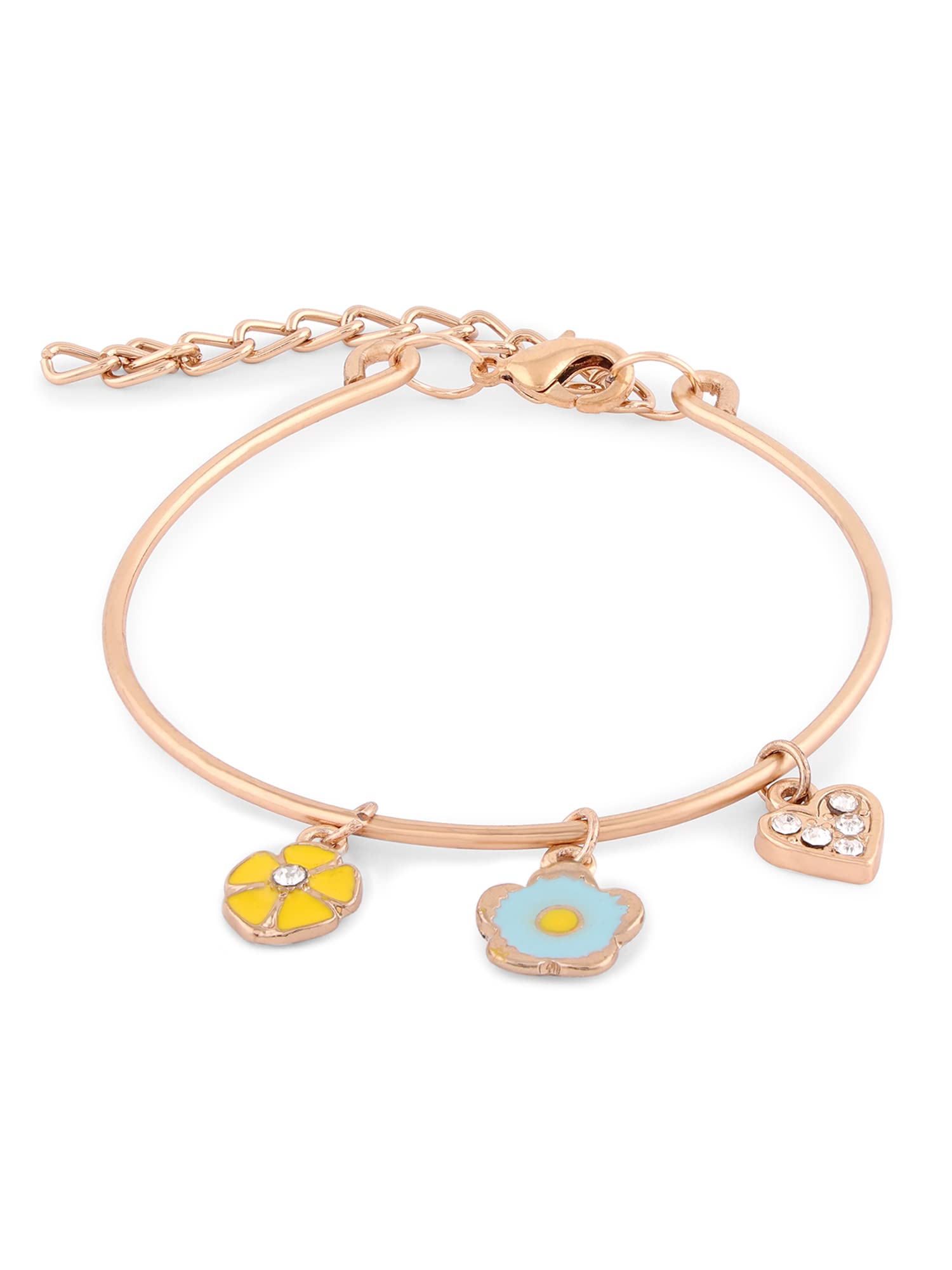 See full amazon price history chart for ZAVERI PEARLS Turquoise Blue & Yellow Enamel Contemporary Flowers & Heart Charm Bracelet For Women-ZPFK14804 ZAVERI PEARLS Turquoise Blue & Yellow Enamel Contemporary Flowers & Heart Charm Bracelet For Women-ZPFK14804 (B0BDLCHHLJ) Amazon Price History, Amazon Price Tracker