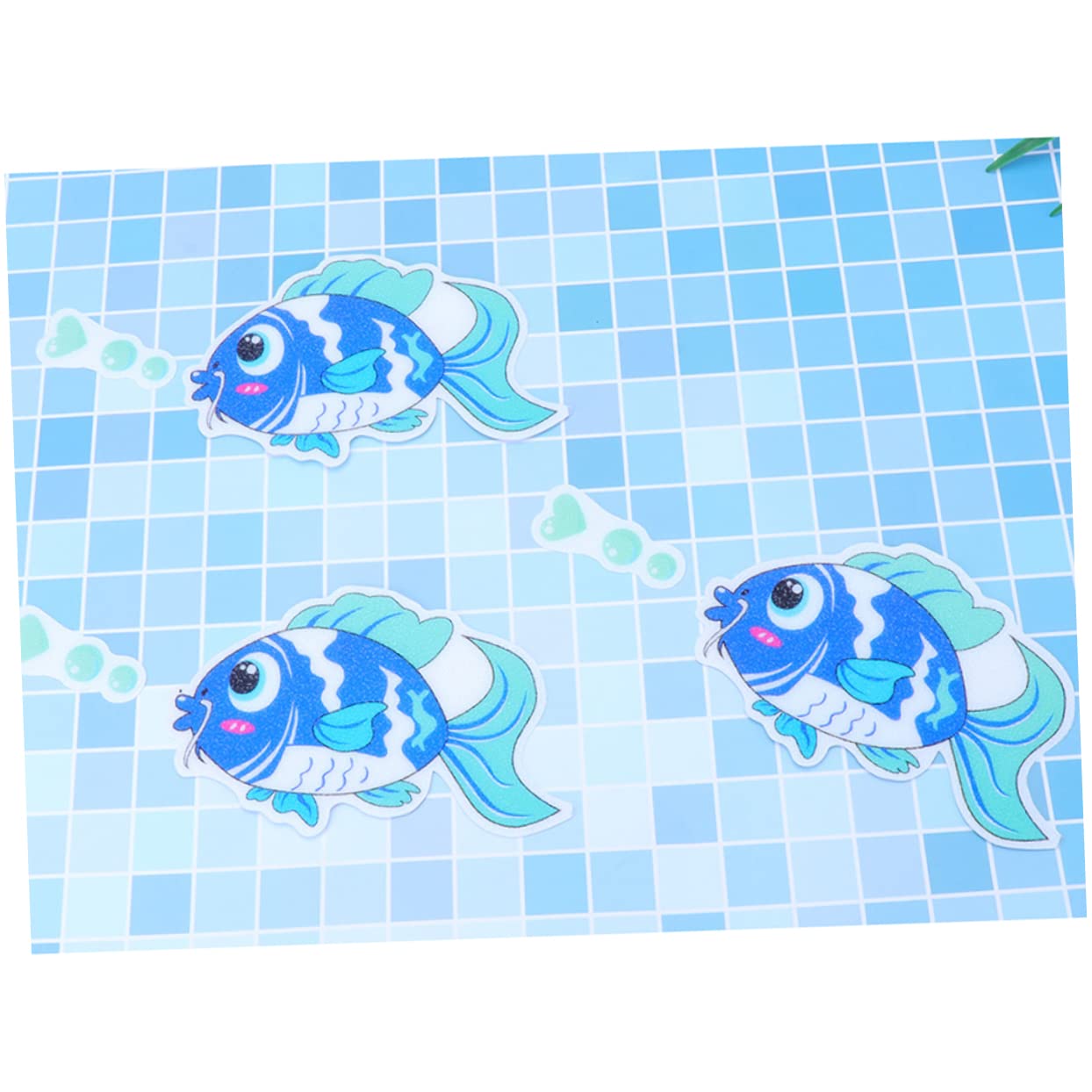 WOONEKY 36piezas Pegatinas Antideslizantes De Pescado para Baño De Seguridad Bañera y Ducha Adhesivos Decorativos De Peva para