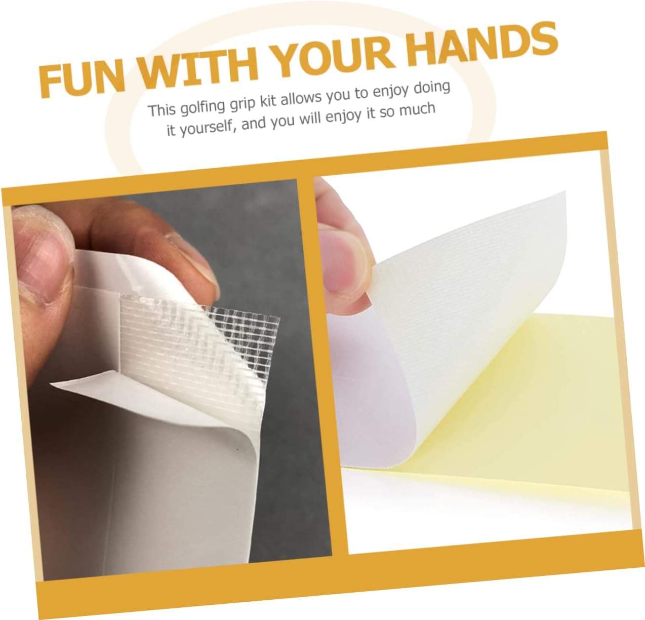 VANZACK 3sets Golf Grip Replacement Kit of Includes Double-Sided Tape Clamps for All Golfing Needs for Golf Enthusiasts