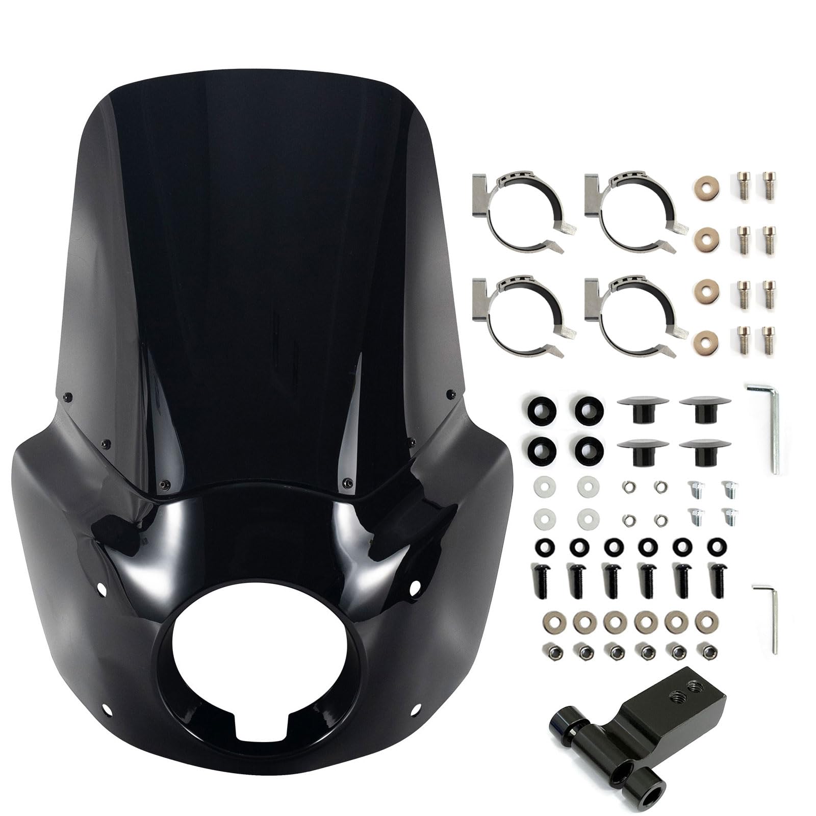 FATECIM Motorcycle 5.75" Headlight Fairing Cover 