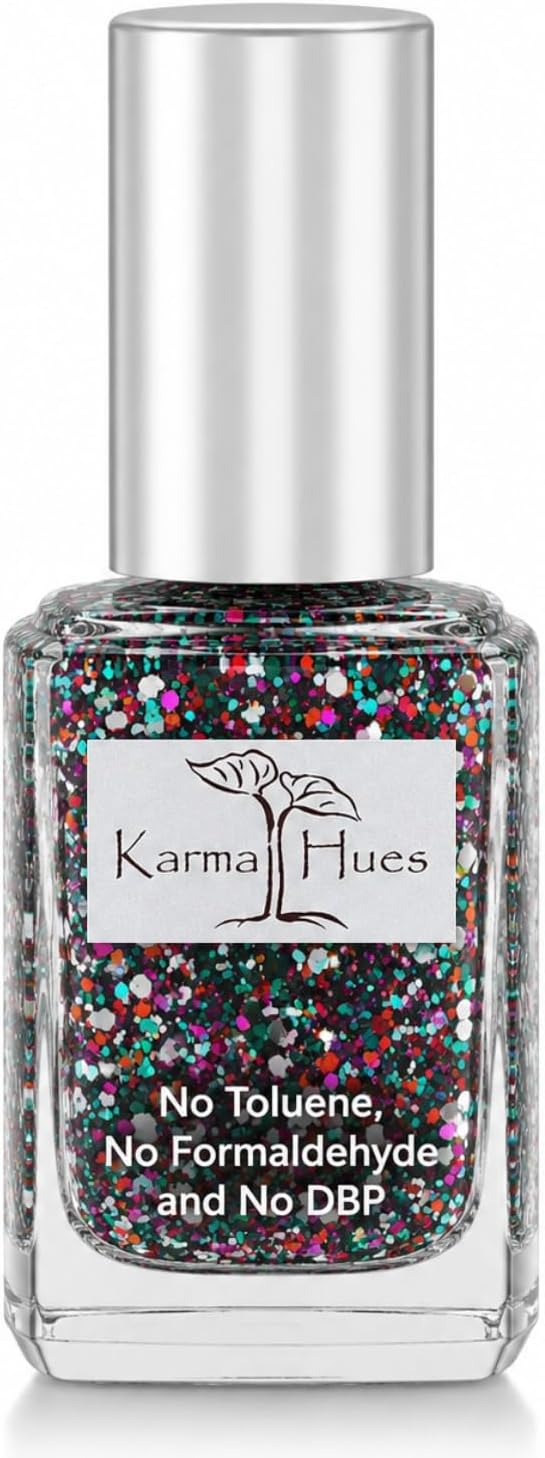 Karma Organic Natural Non toxic Nail polish - Vegan and Cruelty Free Nail Paint for Nail Art - Fast Drying Nail Polish for Women - Long Lasting Nail Polish (FIST PUMPS AND BEATS)