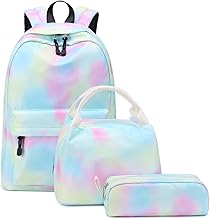 abshoo Lightweight Water Resistant Backpacks for Teen Girls School Backpack with Lunch Bag