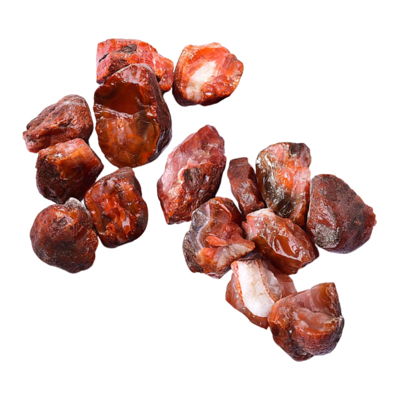 Pierre cornaline naturelle brute en sachet de bloc décoratif pour collection de minéraux