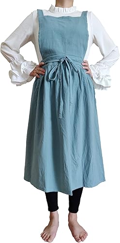 Miniatura 2 de Delantal vintage para mujeres y niñas, vestido de jardinería con espalda cruzada