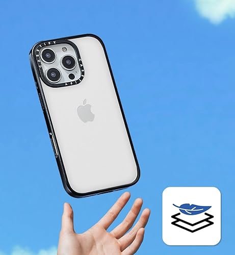 Miniatura 3 de CASETiFY Funda compacta para iPhone 13 Pro Max ligera4 pies, protección contra caídas de grado militar 2X delgada - Disco - Negro transparente