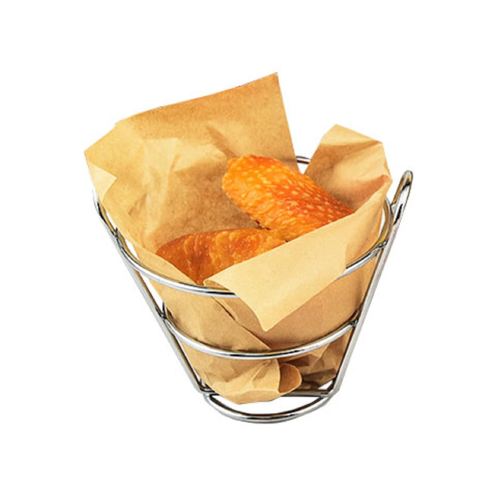 MIAO JIN 2 Supporti Metallici Per Patatine Fritte Con Porta Salsa | Coni Portatili Da 14,3 Cm Per Snack E Feste