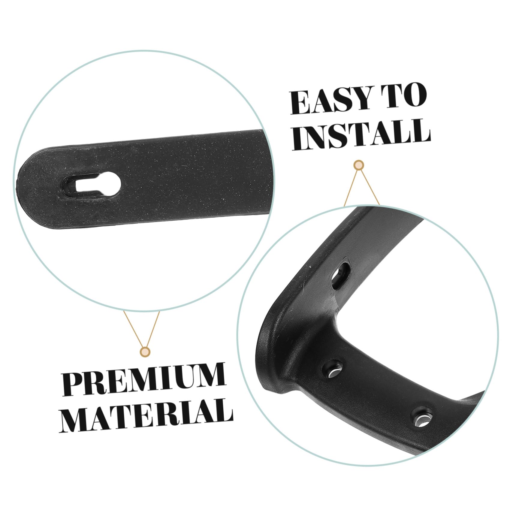 NUOBESTY Braccioli Accessori di Ricambio in Plastica Pp 2pezzi Supporto Impugnatura Confortevole per Sedia da Ufficio e Gaming per Poltrona Girevole