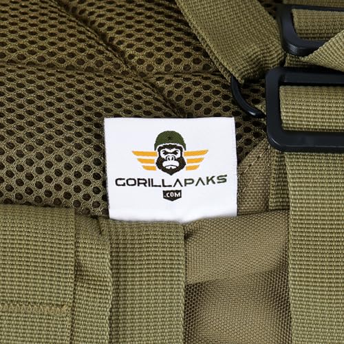 30L Tan Tactical Backpack - MOLLE Military Bug Out Bag, Small Survival Rucksack & EDC Daypack for Hunting, Hiking, Camping, Travel - Outdoor Gear for Men & Women - Image 3