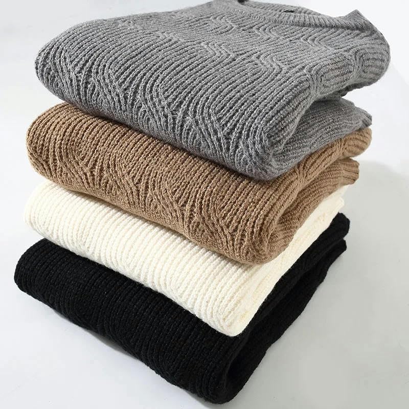 Pull décontracté chaud à col rond homme pour des week ends cocooning - 4