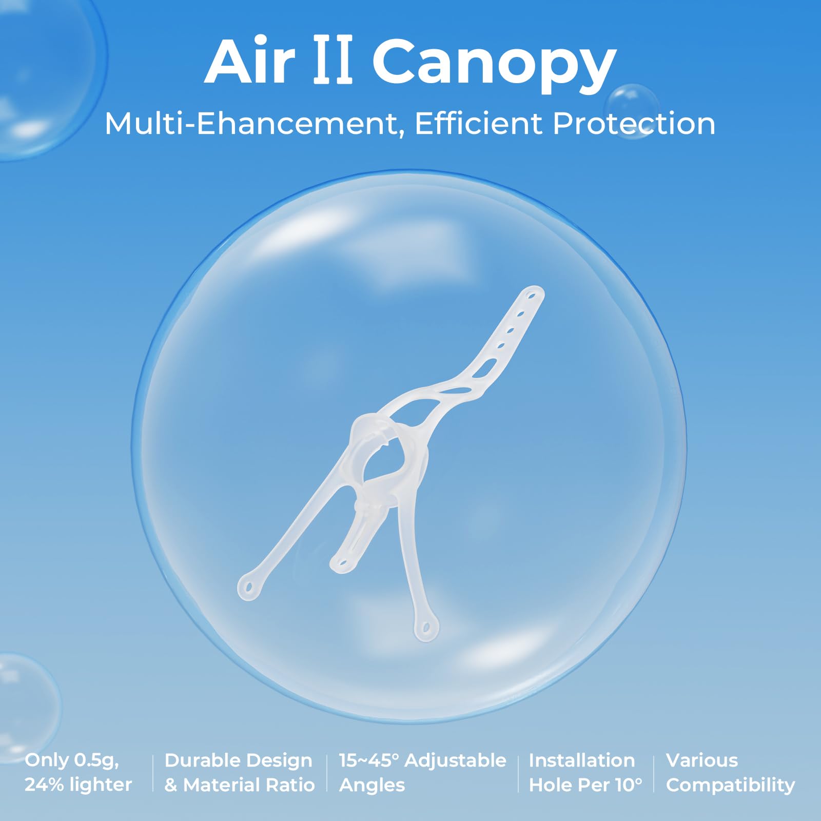 BETAFPV Air II Canopy 15°-45° Adjustable Camera Angle for 9-10mm Camera Whoop Drone
