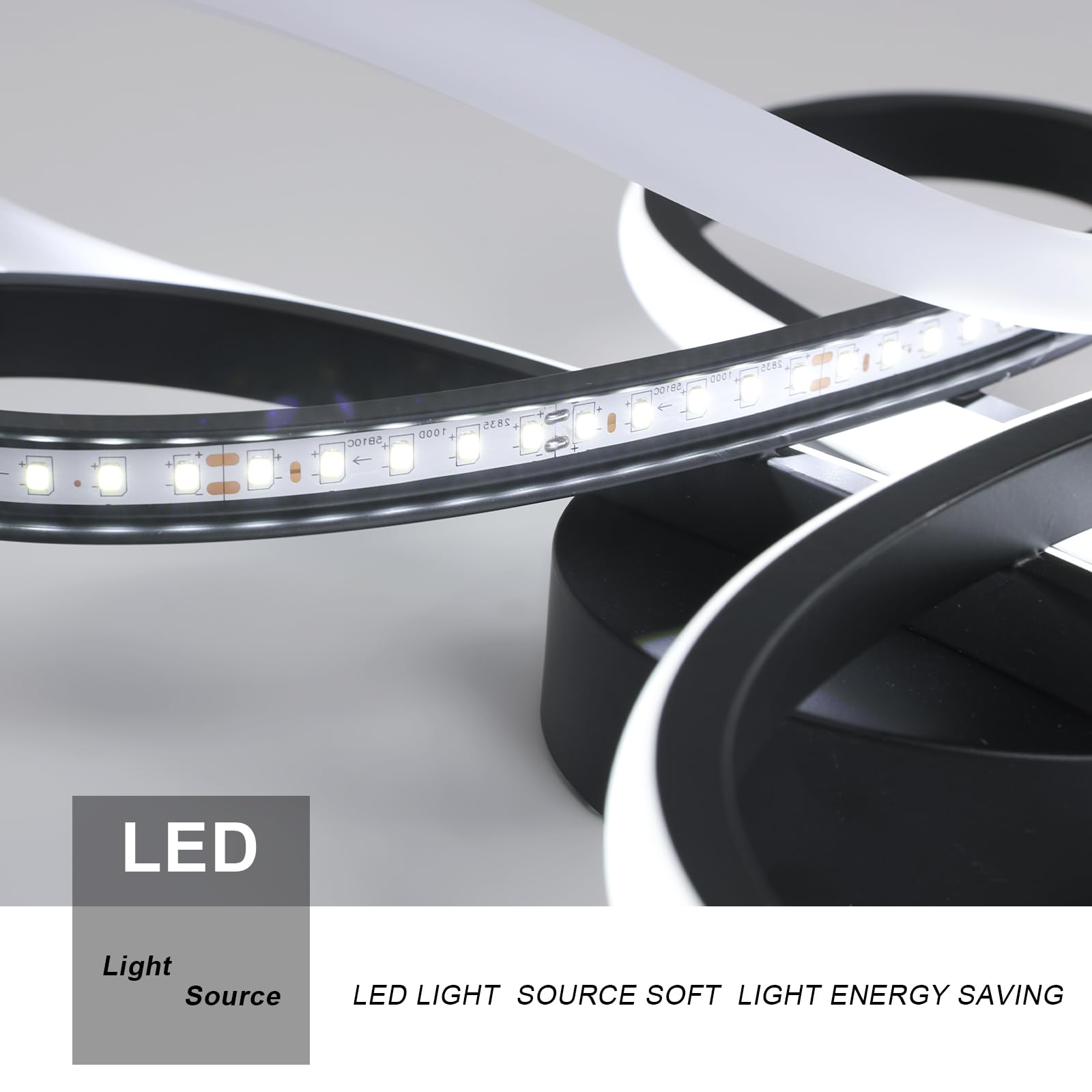 Comely Nowoczesny Plafon LED, Lampa Sufitowa 30W 3375LM, Oprawa Sufitowa W Kształcie Kwiatu Do Korytarza, Balkonu, Sypialni, Salonu, Jadalni, Białe Światło 6500K, 30cm, Czarny