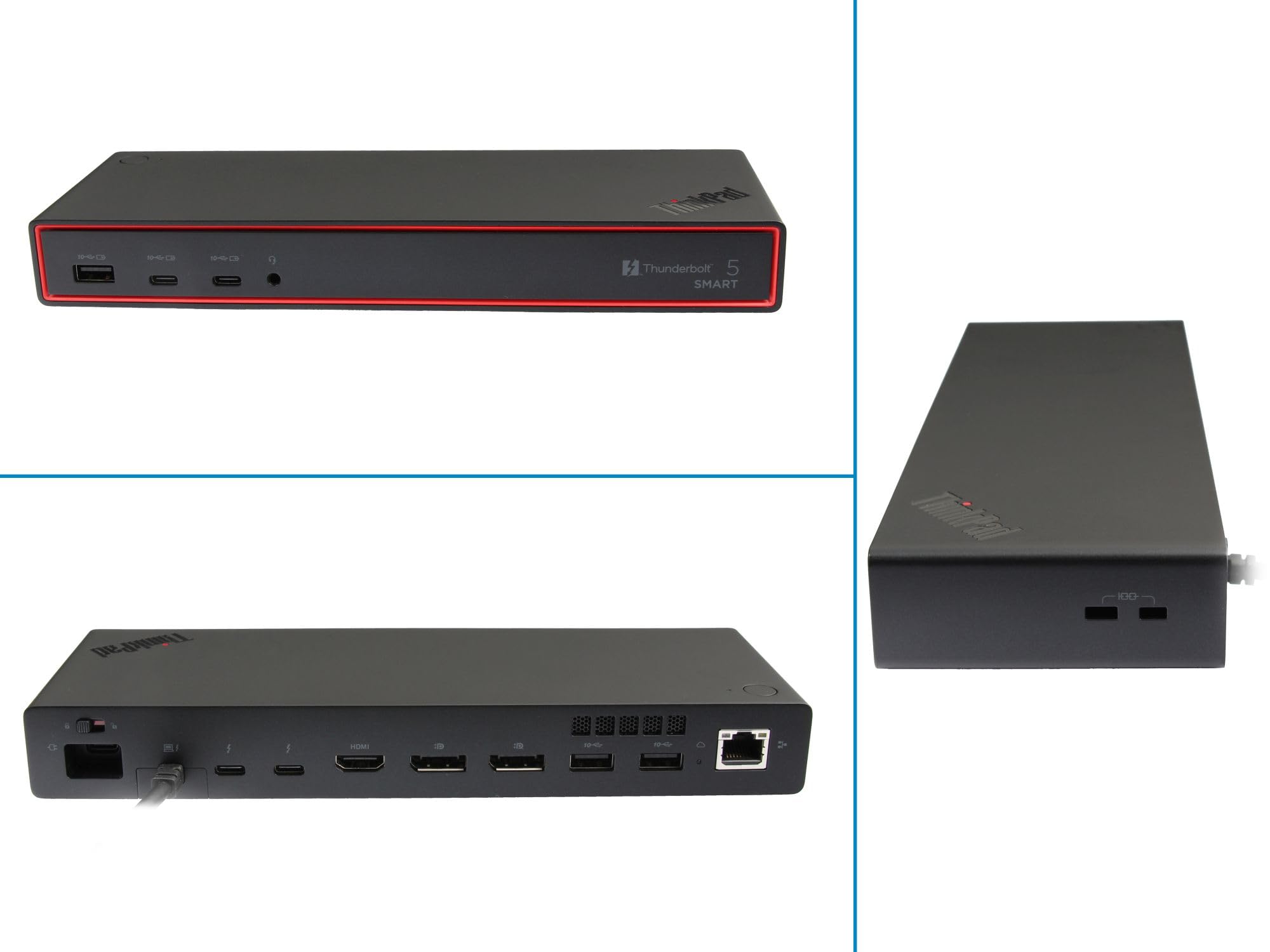 Lenovo ThinkPad Smart Dock 7500 stacja dokująca - Thunderbolt 5 - Thunderbolt 5, HDMI, DP - 2.5 GbE - 265 W