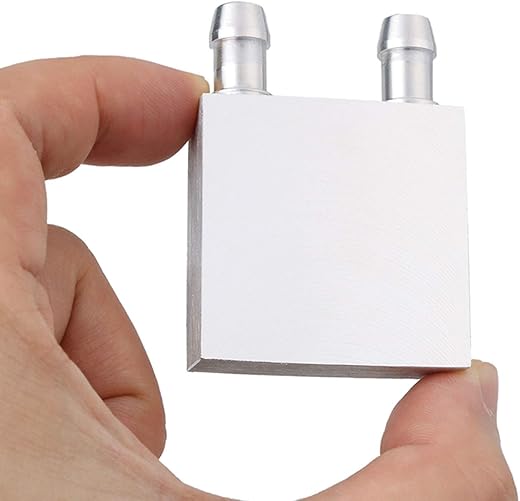 Super Debug Water Cooling Block 40x40mm Aluminum for Liquid Water Cooler Heat Sink System Silver for CPU Graphics Radiator Heatsink