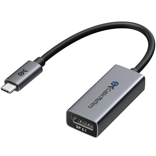 Cable Matters 80Gbps Unidirectional USB C to DisplayPort 2.1 Adapter