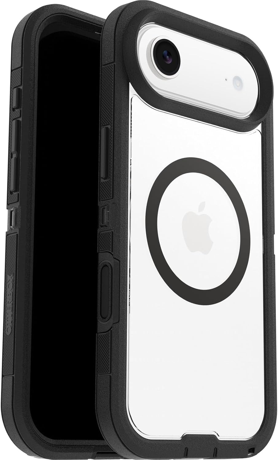 OtterBox Defender Series Pro XT MagSafe para iPhone Air, Testada 7x con estándares Militares anticaídas, Transparente/Negro + OtterBox Glass Protector de Pantalla de Cristal Templado