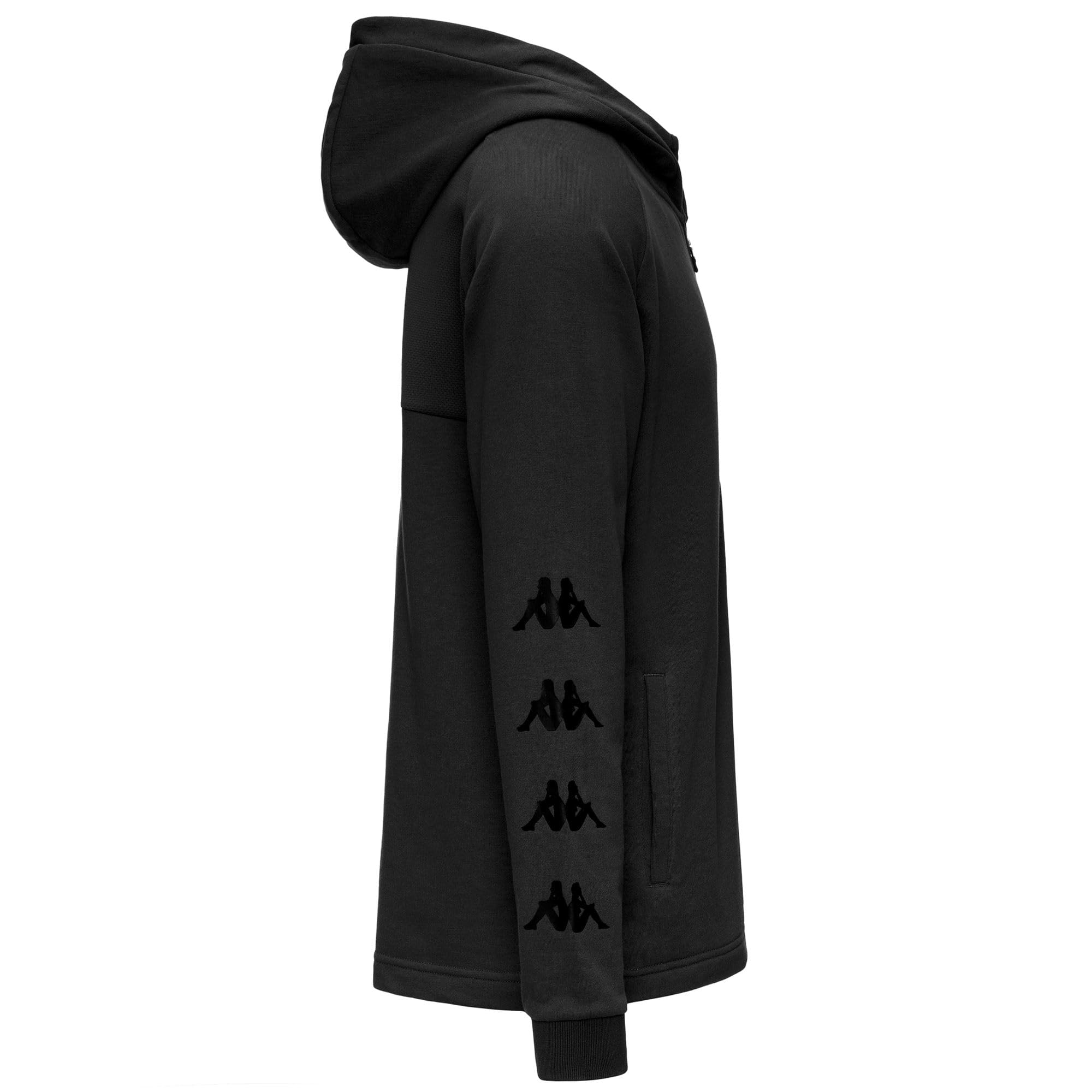 Kappa - Felpa con Cappuccio e Zip, Uomo, Cotone, Palestra, Modello: Igojoso
