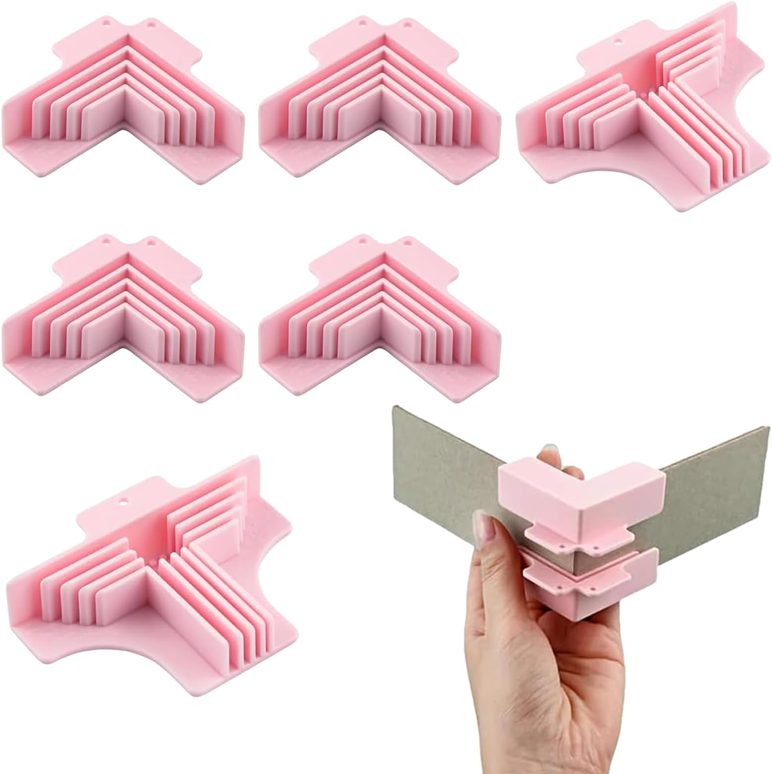 Corner Guides -, Corners Guides for Chipboard Boxes Corner Holding Tool | Squares Scrapbooking Tool | Right Angle Clamp Tools for Positioning Craft Bookbinding Papers Card Making Chipboard
